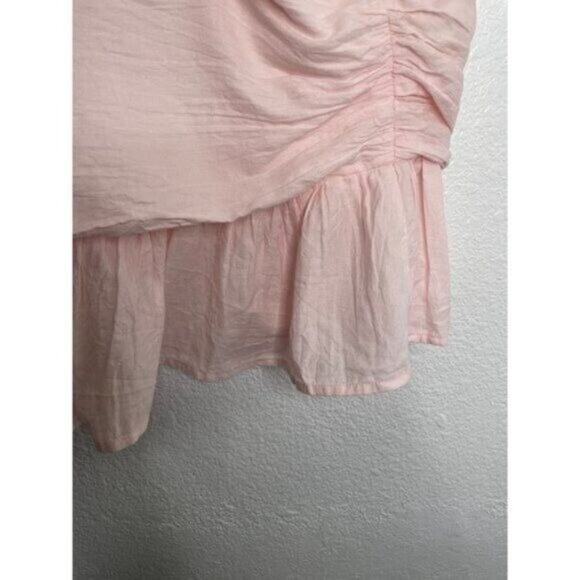 ASOS Womens Top Plus Size 14 Light Pink Sleeveless Halter V-Neck Lined Blouse - Picture 13 of 14